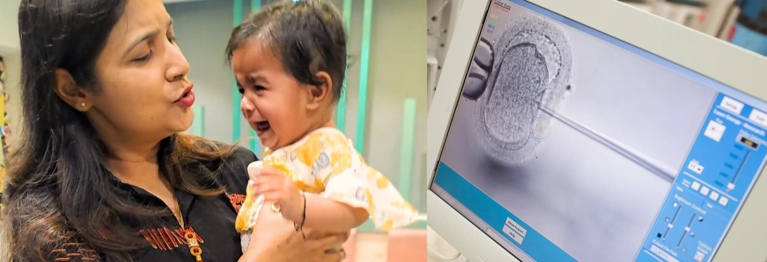 IVF Simplified banner with slogan Precise Affordable - Best IVF in Lucknow