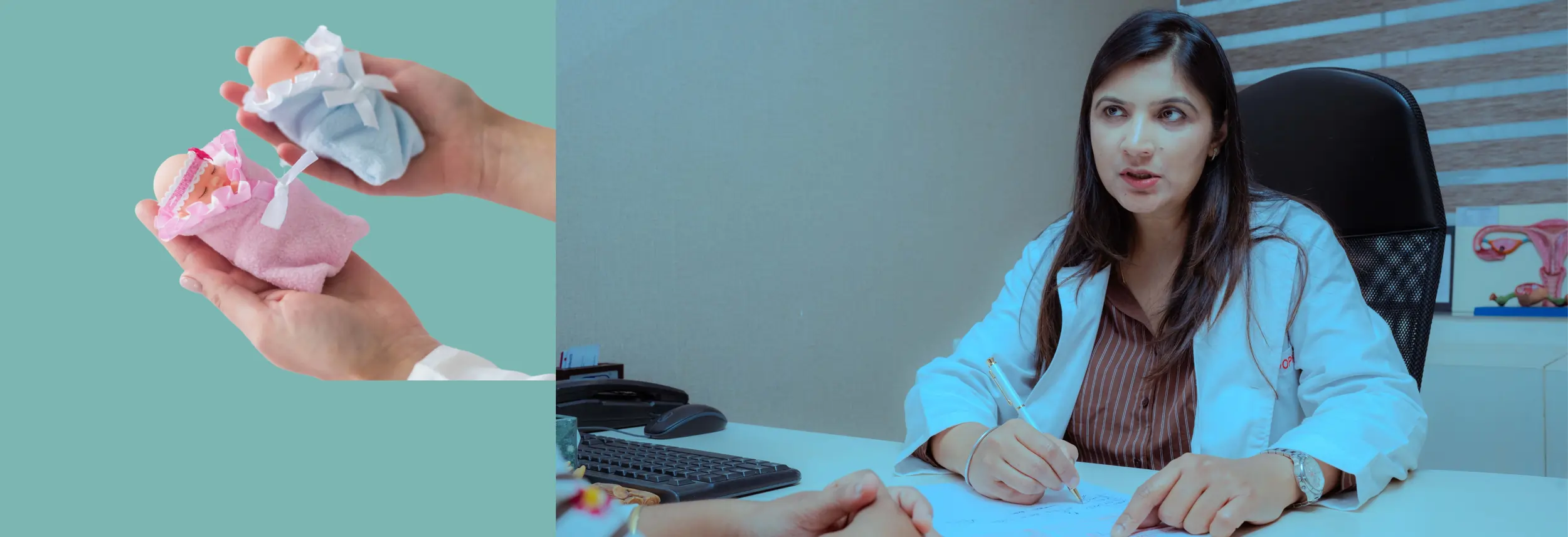 IVF Simplified banner with slogan Precise Affordable - Best IVF in Lucknow